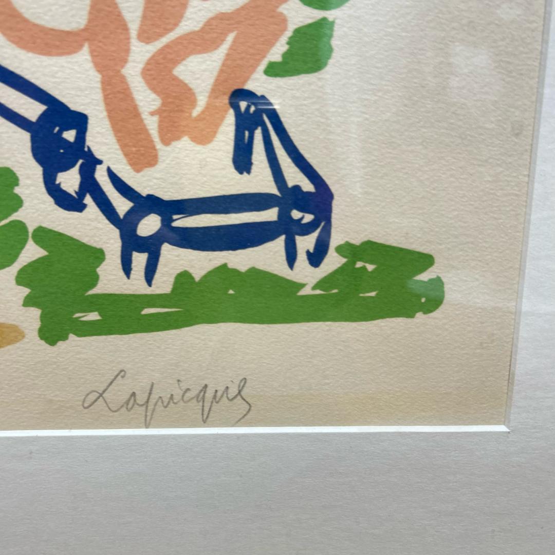 シャルル ラピック　リトグラフ　版画　アンティーク　昭和レトロ