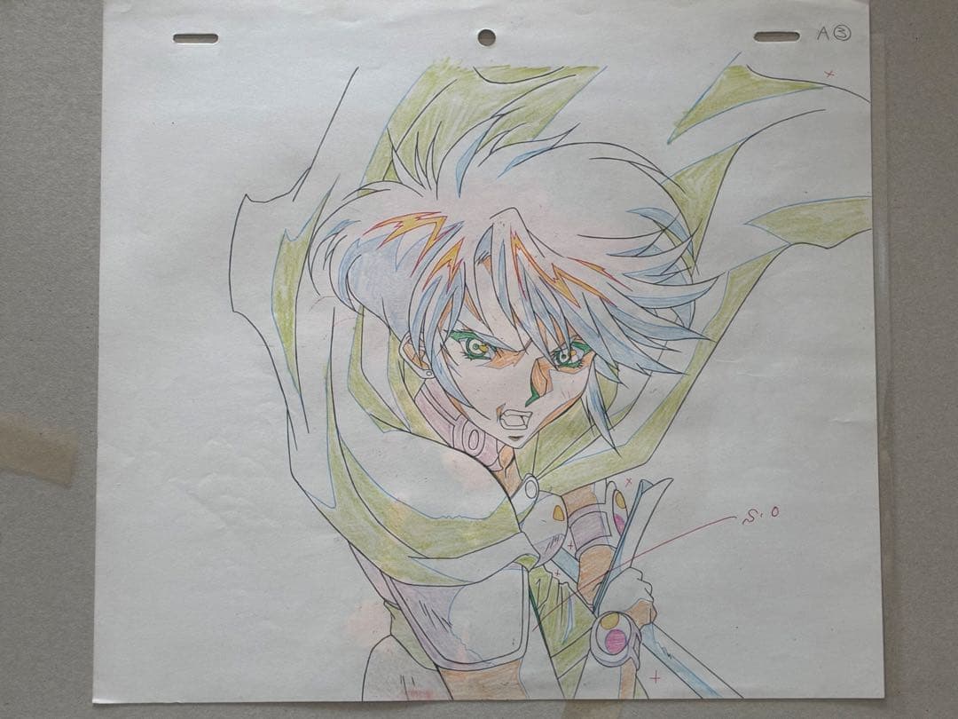 【貴重】ロードス島戦記　英雄騎士伝　手書きセル画＋コンテセット 6枚まとめ売り