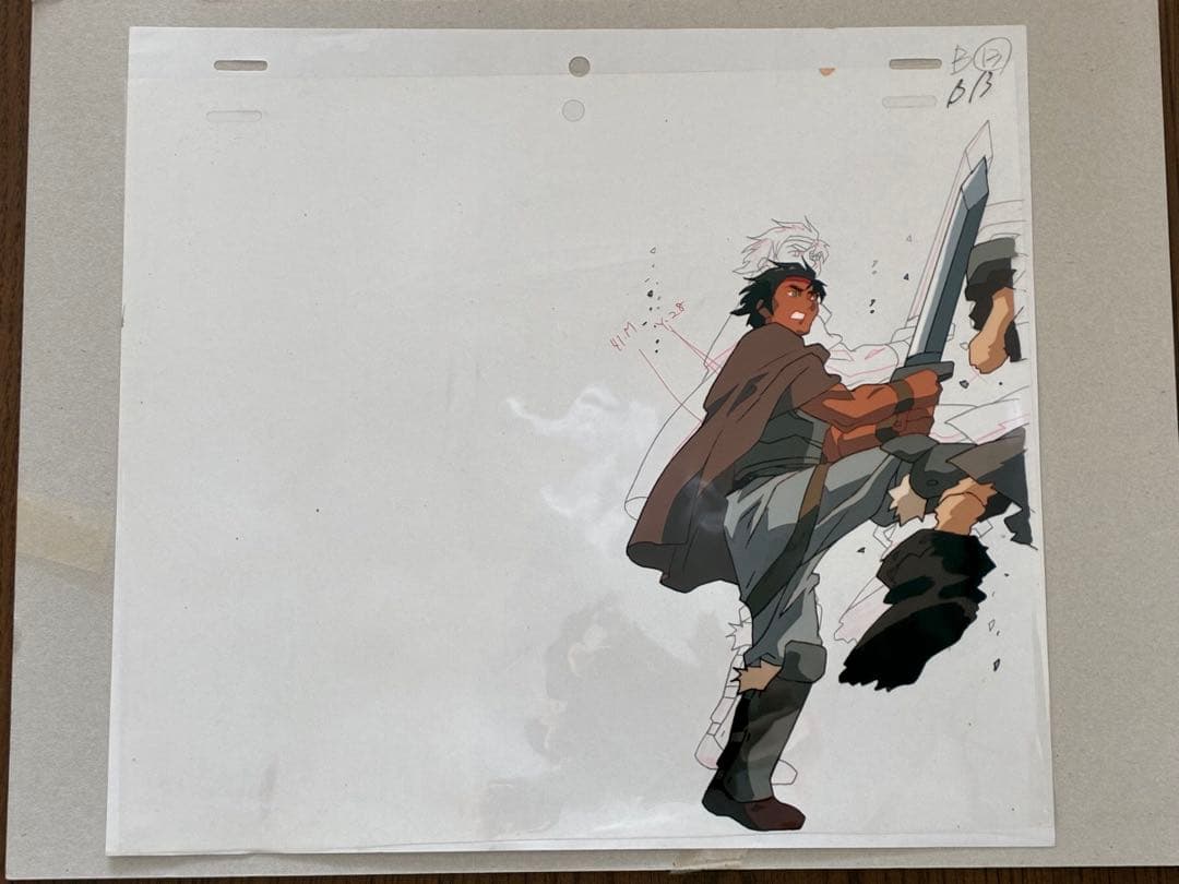 【貴重】ロードス島戦記　英雄騎士伝　手書きセル画＋コンテセット 6枚まとめ売り