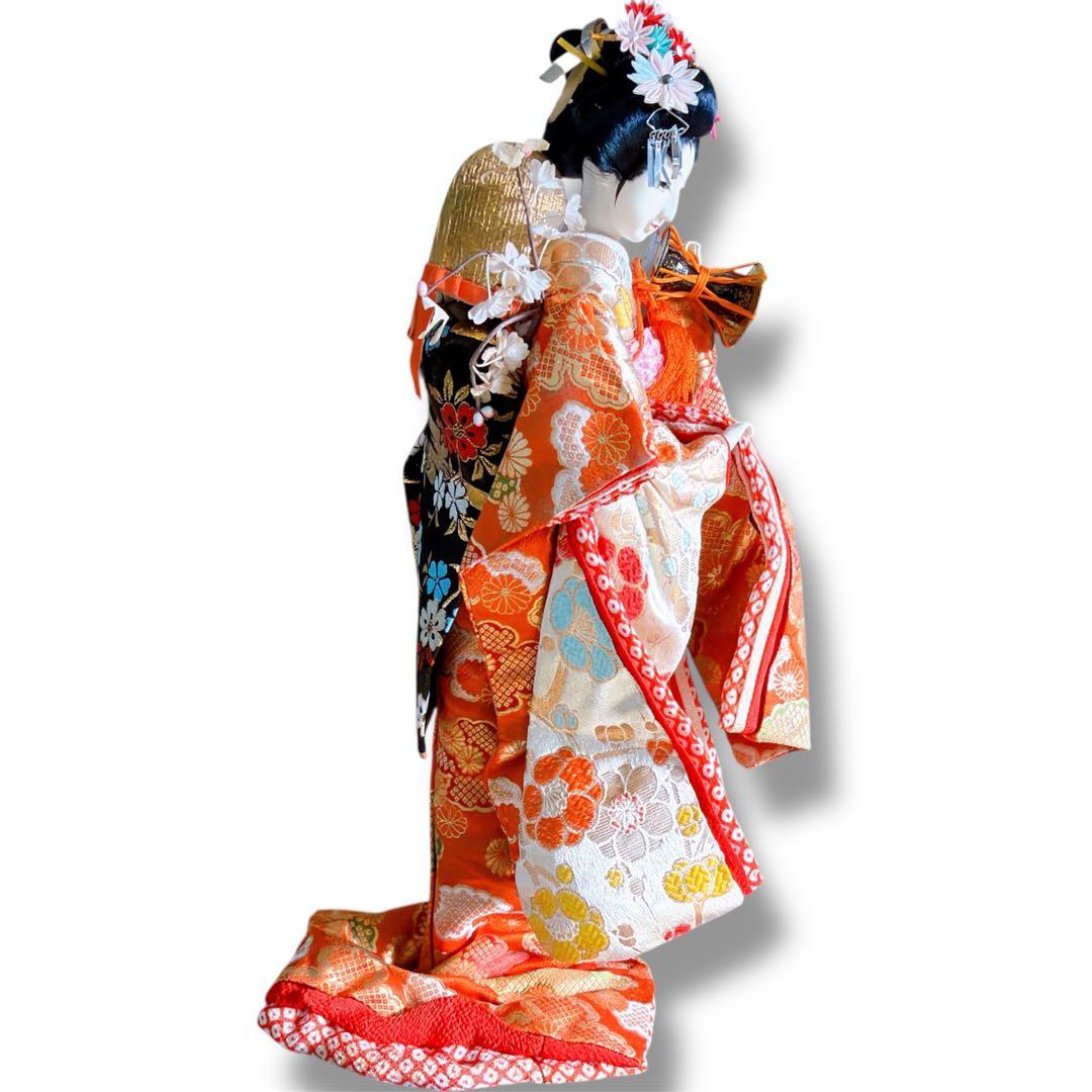 舞妓 日本人形 ガラス目 着物人形 和装 置物