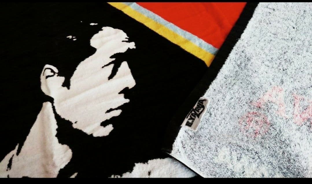 矢沢永吉さん EY顔 横顔シルエット スペシャルビーチタオル