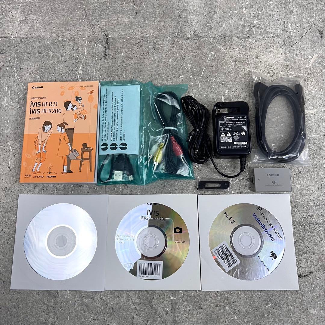 Canon iVIS HF R21 28倍ズームHDビデオカメラ　タッチパネル