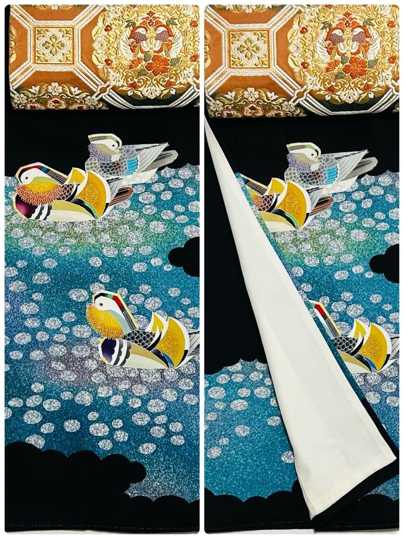 最最高級　人間国宝羽田登喜男黒留袖フルセット 西陣織高級袋帯2本付き