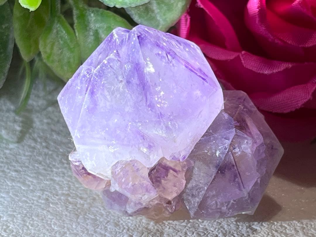 マルチターミネーション✨　精霊を呼ぶ石　カクタスアメジスト　サボテン水晶　原石