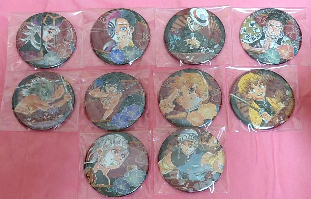 鬼滅の刃 原作 コレクション 缶バッジ 10個セット売り