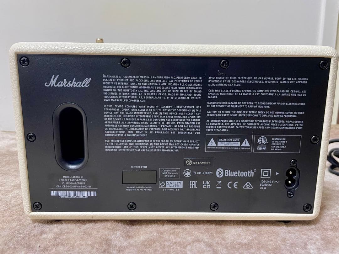 ⭕️極美品。国内正規品⭕️Marshall Acton III ワイヤレススピーカー
