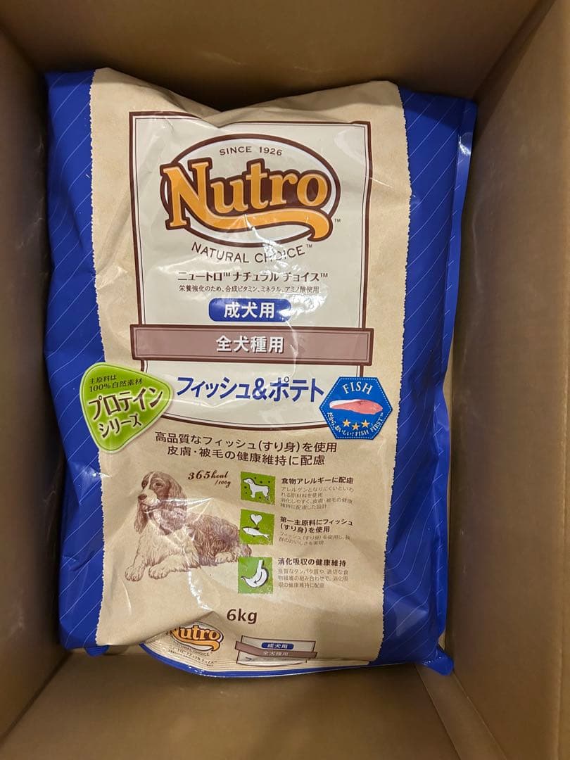 Nutro ナチュラルチョイス 全犬種用 成犬用 フィッシュ&ポテト 6kg