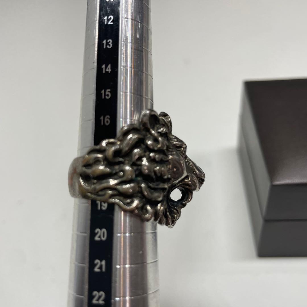i*r様 GUCCI ライオンヘッドリング シルバー　19号