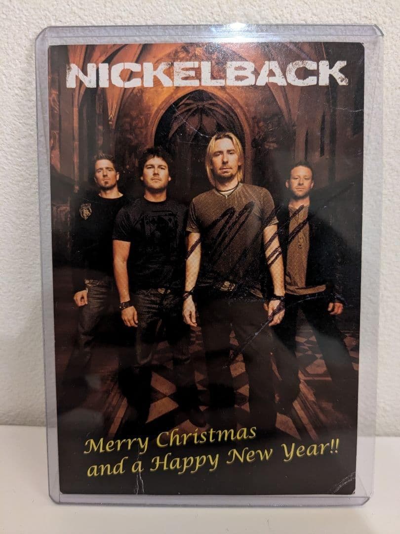Nickelback ニッケルバック メンバー全員 直筆サイン入り ポストカード