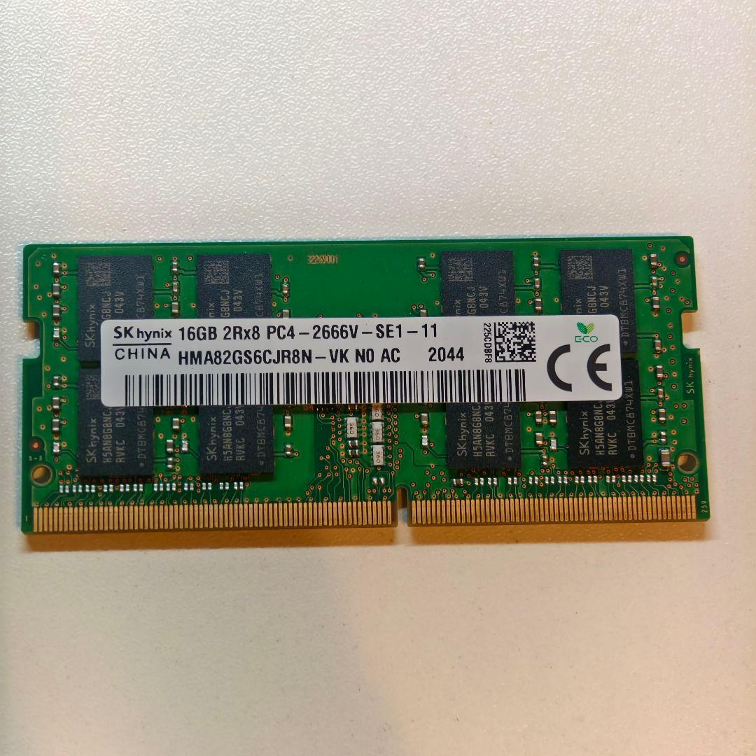 動作品 SK hynix 16GB DDR4-2666 SODIMM