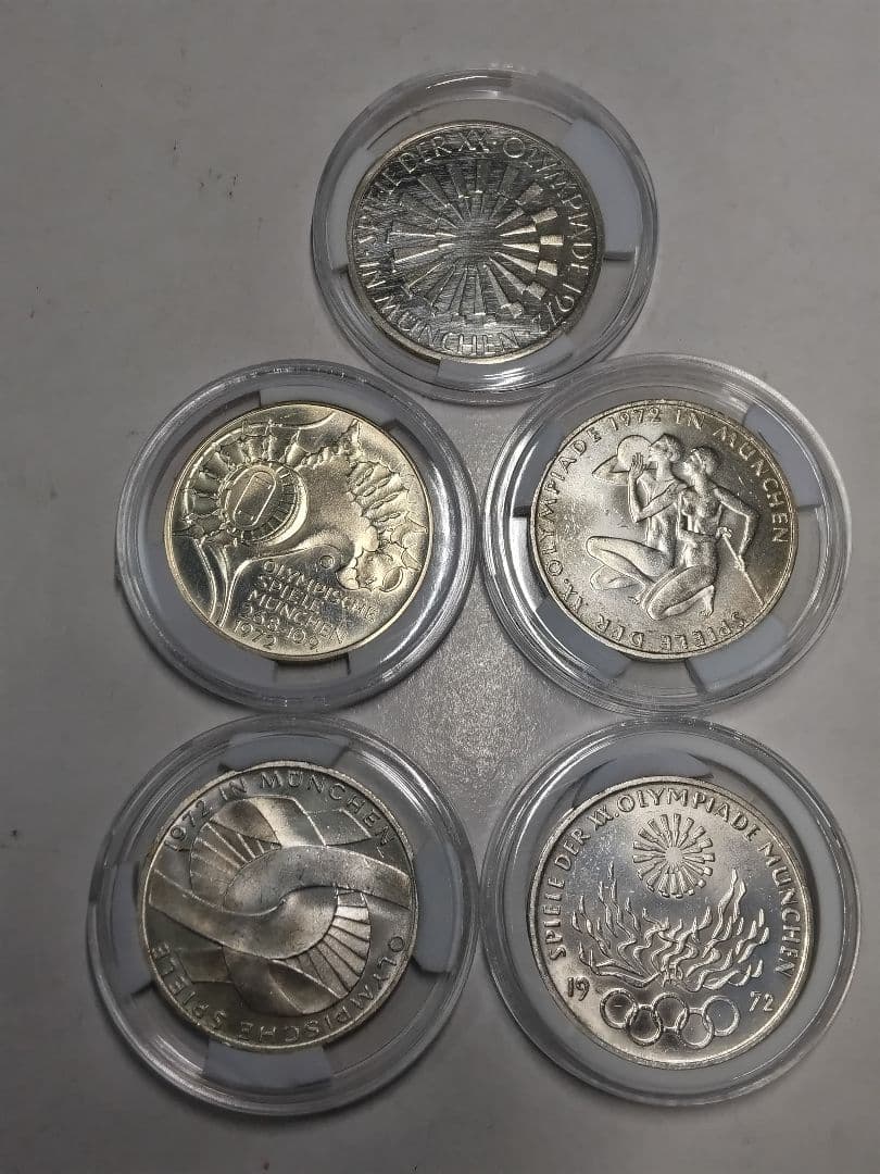 や*い様 hab011 ドイツ オリンピック記念銀貨 10マルク ５種類セット