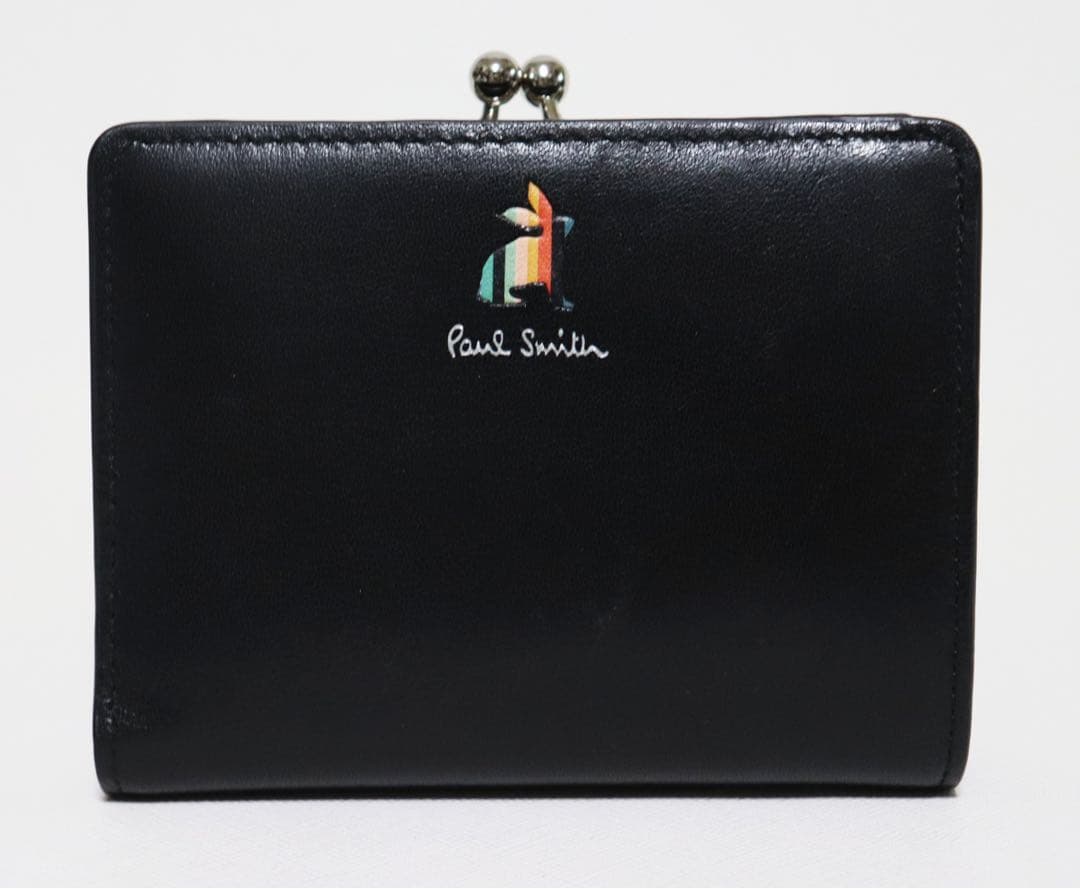 《ポールスミス》新品 ラッキーラビット レザーがま口2つ折り財布 ウォレット