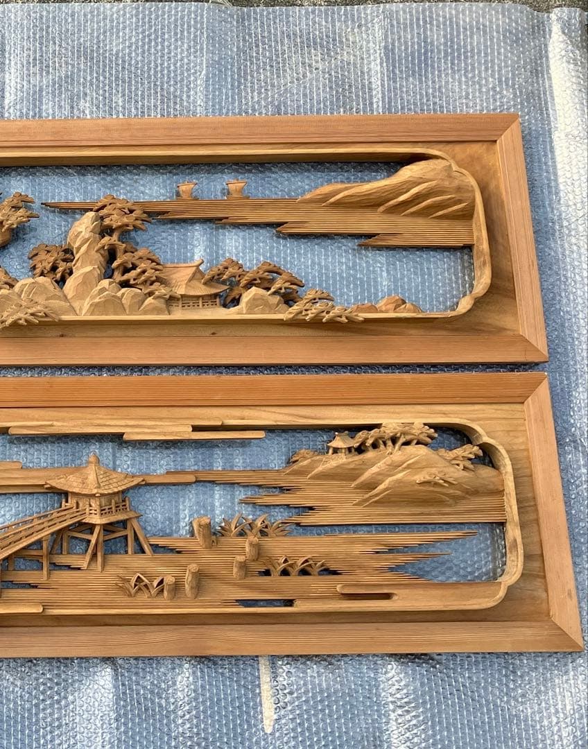 欄間　井波彫刻　 彫刻工芸師　紅雲　作品