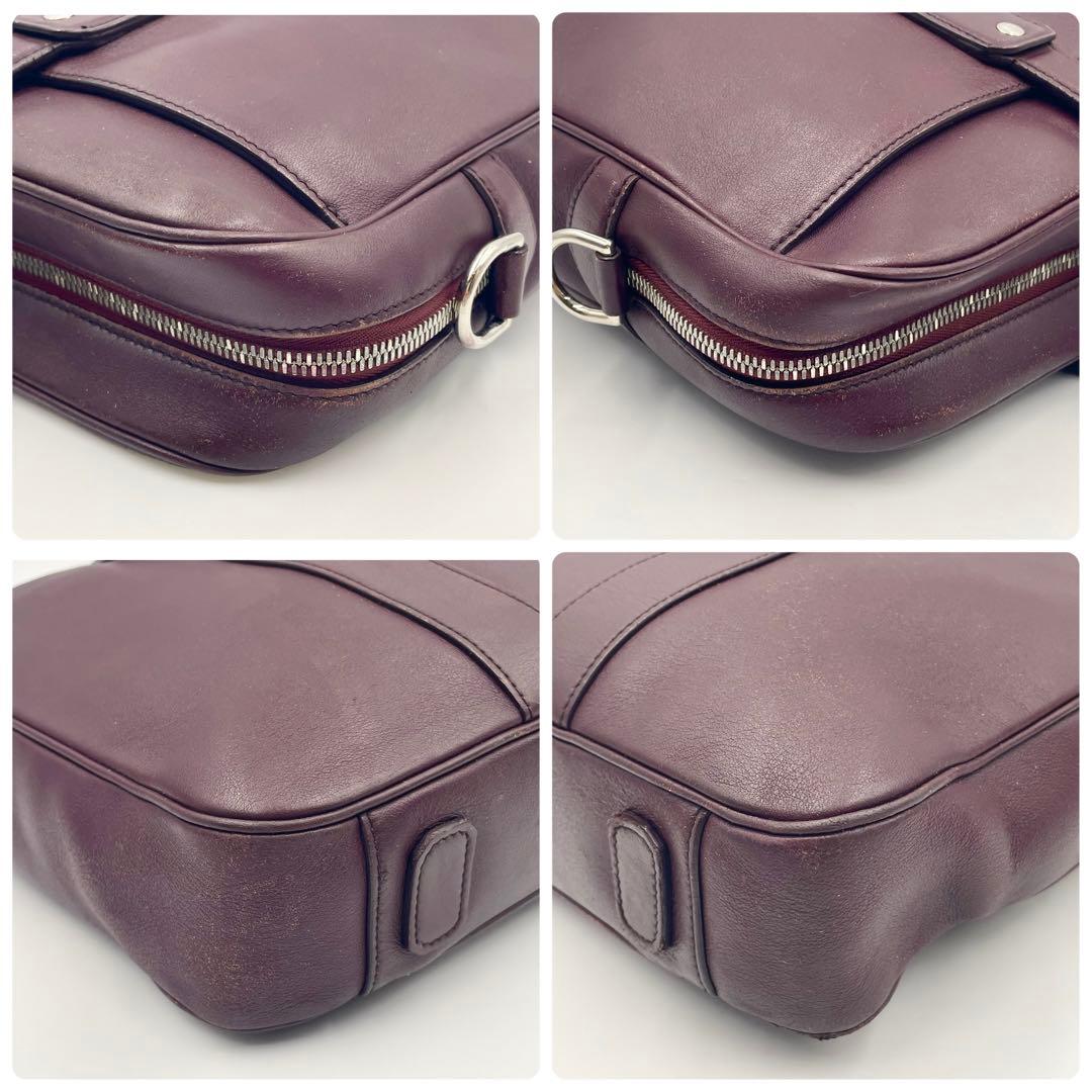 ダンヒル 2WAYブリーフケース ハムステッド シングル ドキュメント ボルドー