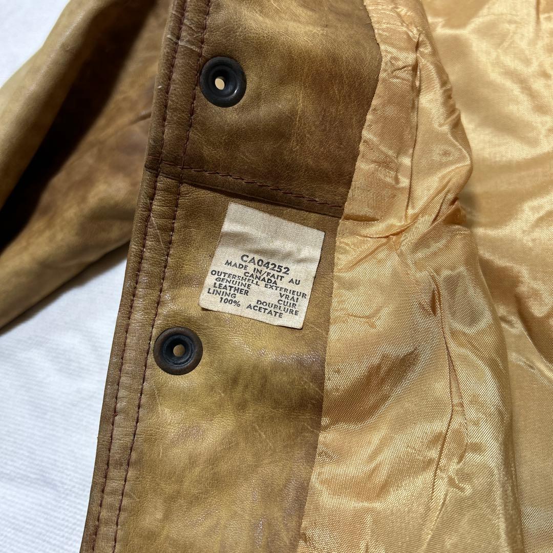 70s vintage レザージャケット シングル 鬼フェード y2k 短丈