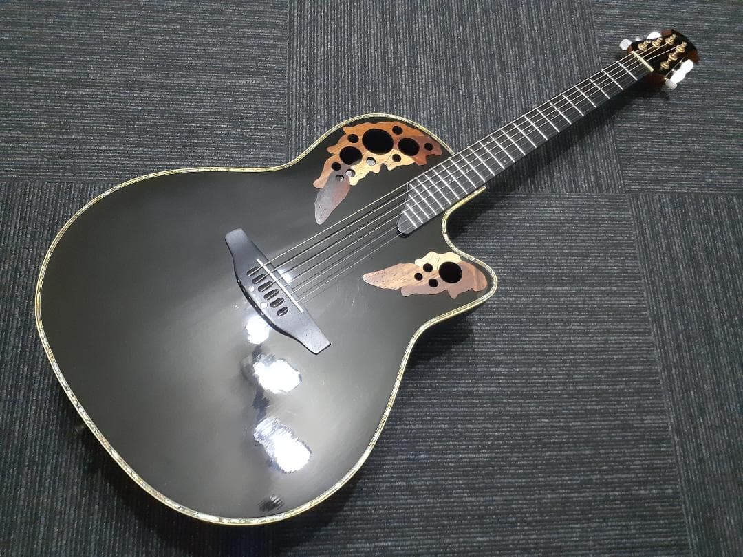 美品Ovation CU247 上位機種OP30搭載 指板エボニー染色 エレアコ
