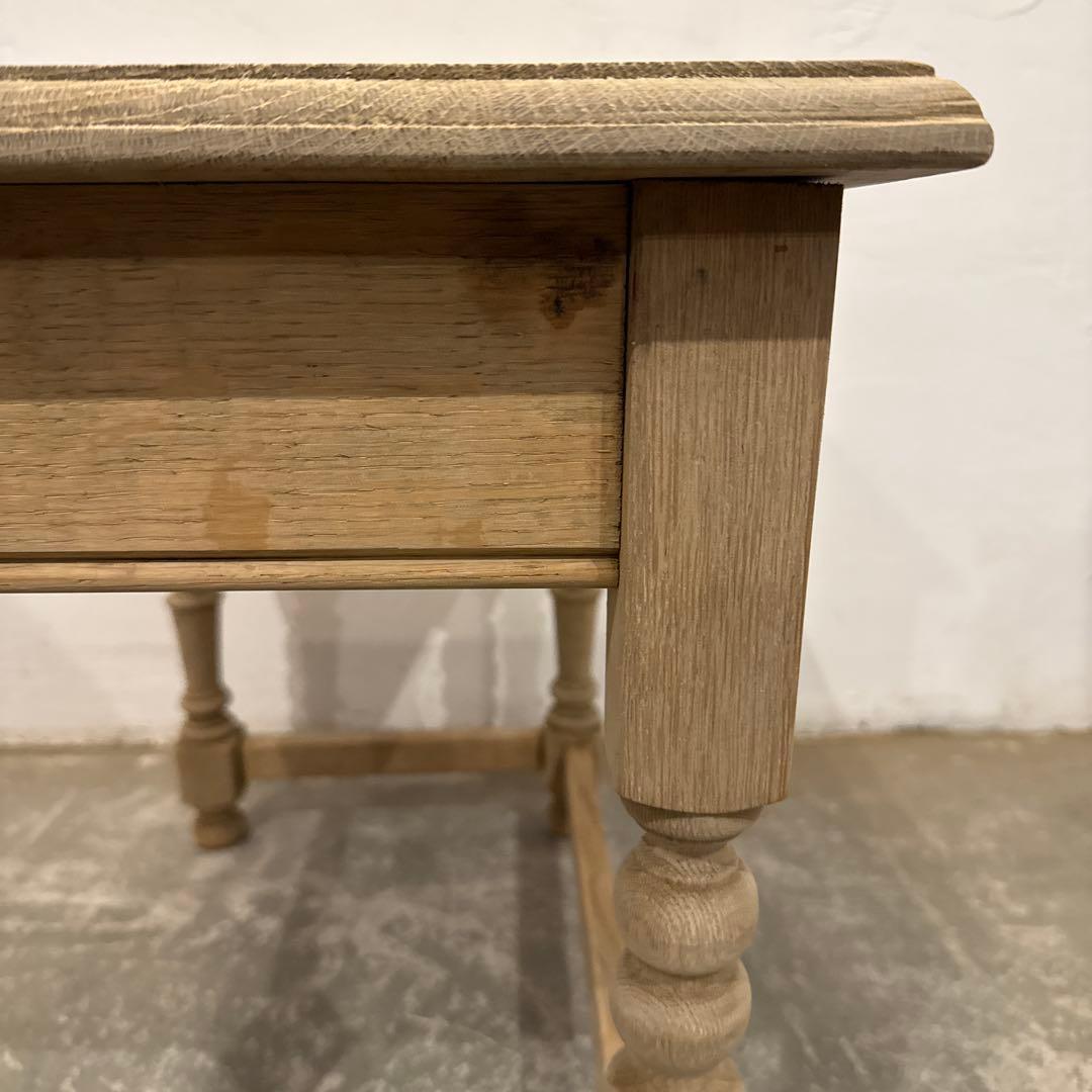 ヴィンテージ　木製サイドテーブル　剥離