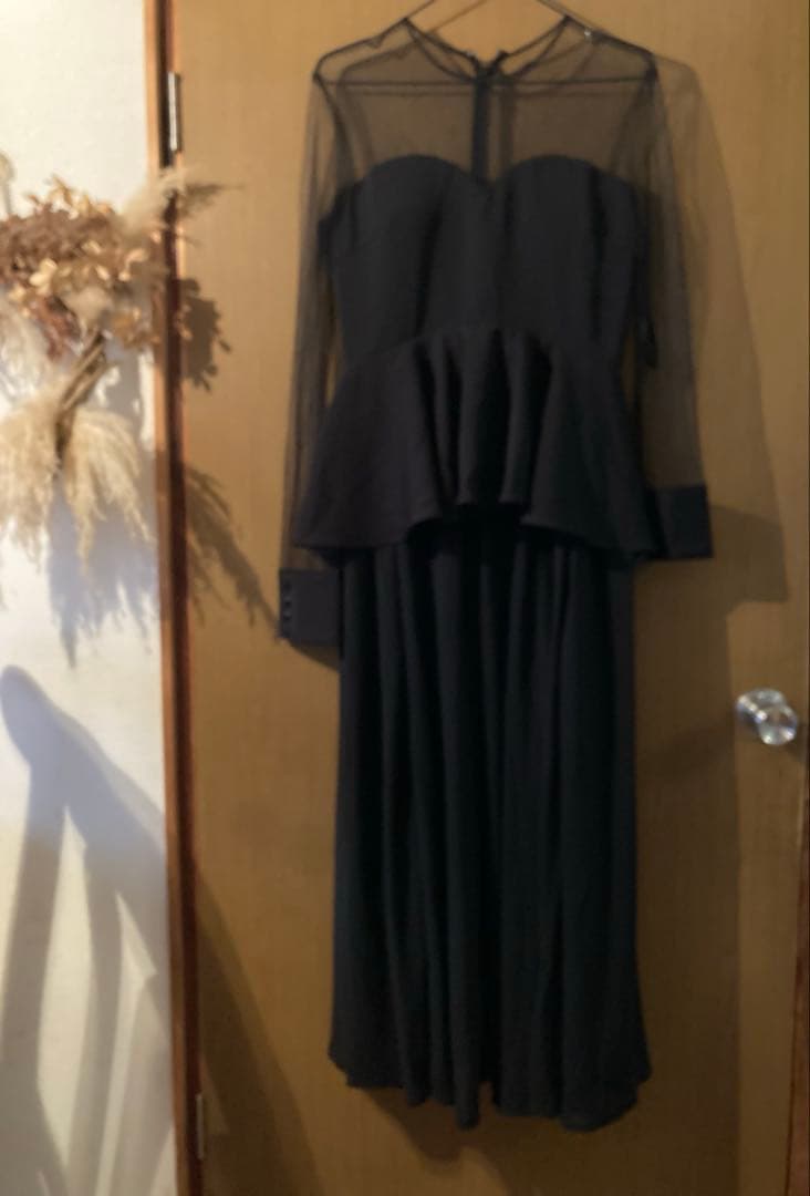 SOPHISTICATED PEPLUM DRESS アメリ　ameri