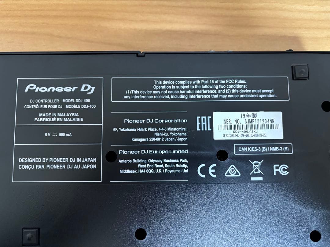 【超美品】DDJ-400 DJコントローラー 専用ソフト&RCAケーブル付