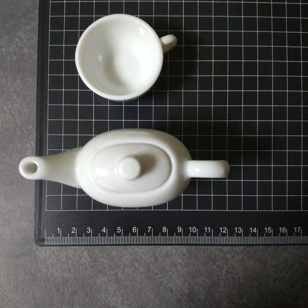 【1995年】HELLO KITTY★ミニチュア陶器 ティータイム６点 ★中古品