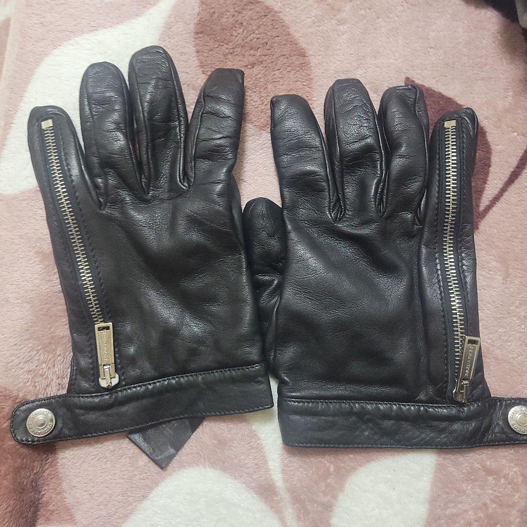 DSQUARED2 黒レザー手袋