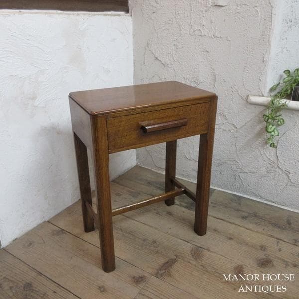 イギリス アンティーク 家具 ナイトテーブル サイドテーブル 英国 6740d