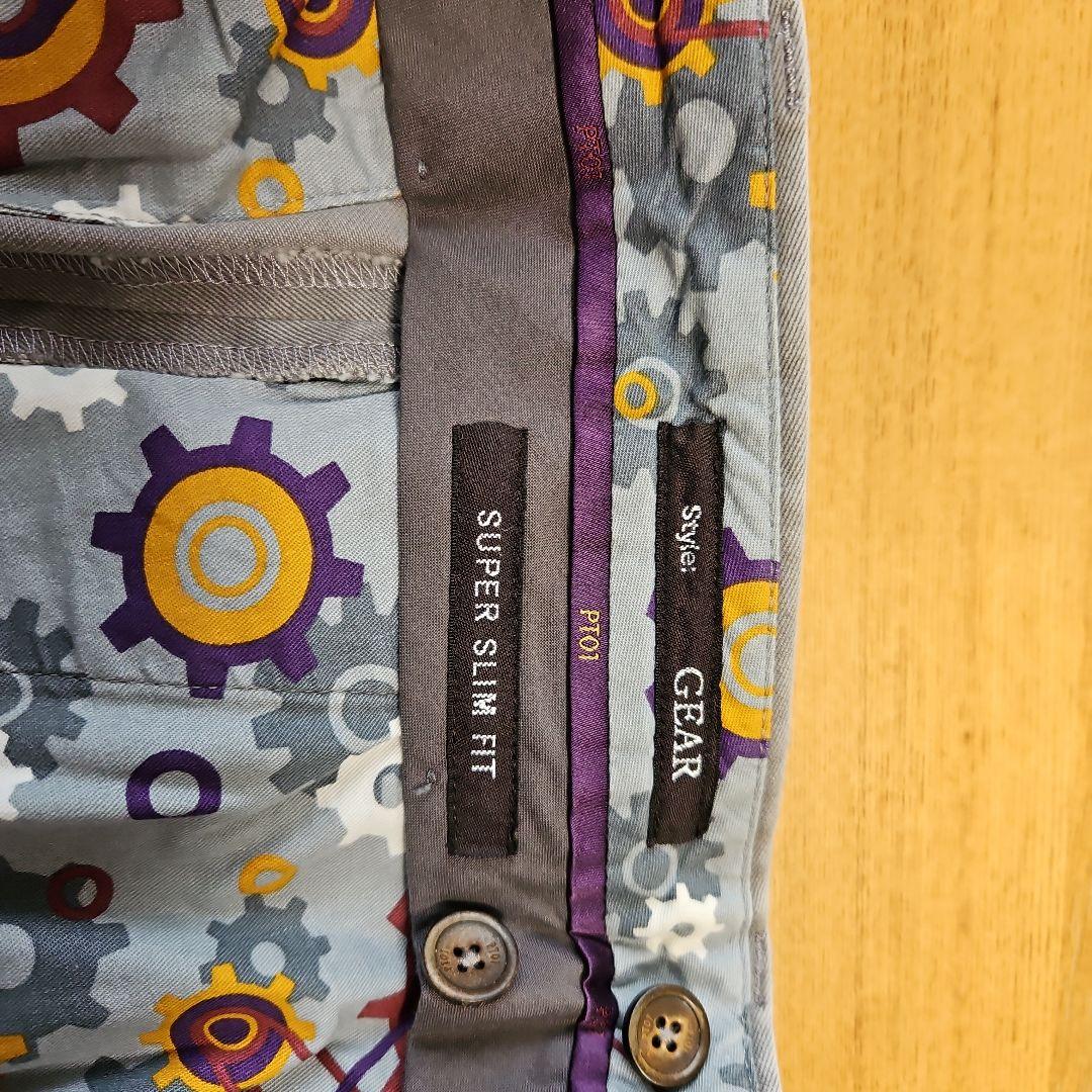 【新品未使用】PT01AWスリムコットンパンツ ライトグレー S46定価約5万円