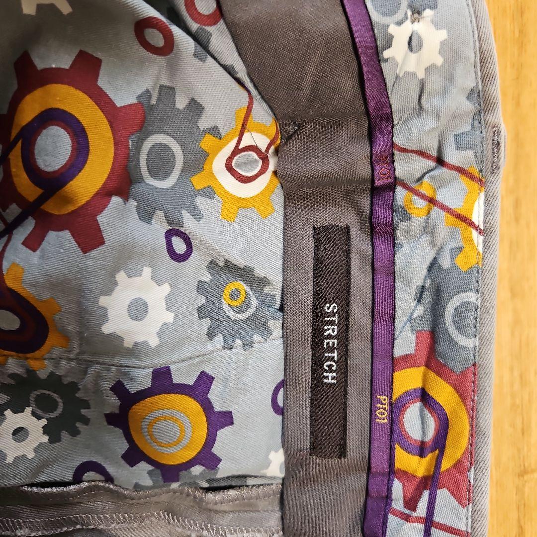 【新品未使用】PT01AWスリムコットンパンツ ライトグレー S46定価約5万円