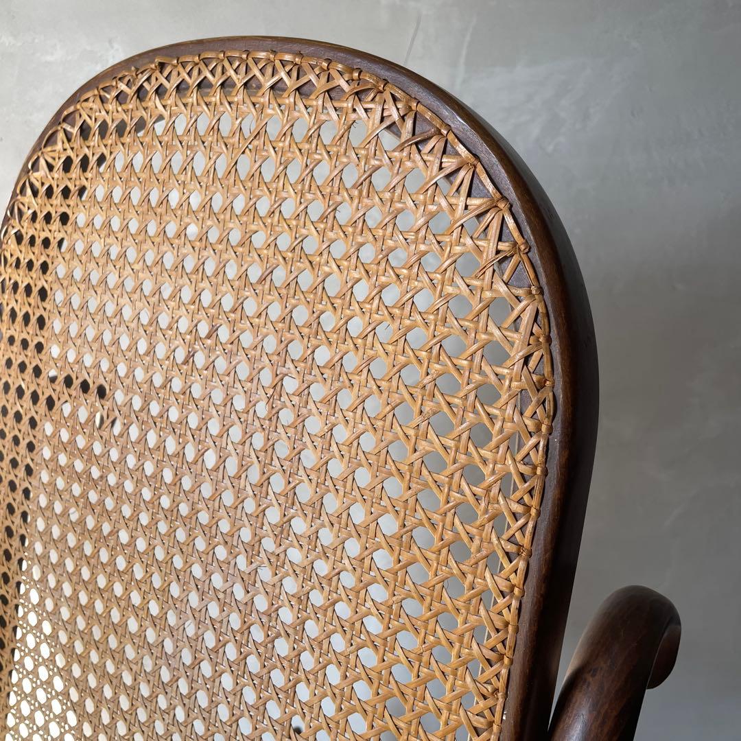 トーネット　マルニ　ベントウッド　ロッキングチェア　ラタン　曲木　ヴィンテージ