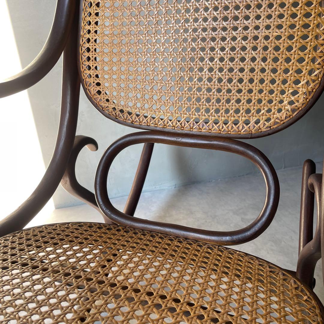 トーネット　マルニ　ベントウッド　ロッキングチェア　ラタン　曲木　ヴィンテージ