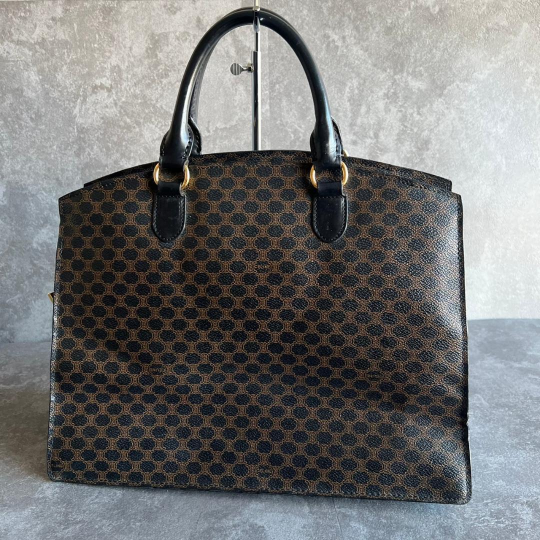 ⭐️CELINE⭐️セリーヌ マカダム トートバッグ ブラック A4収納可