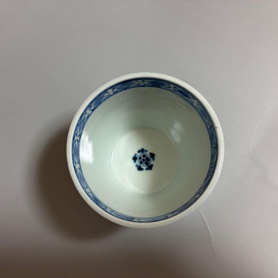 古伊万里　雲鶴文蕎麦猪口