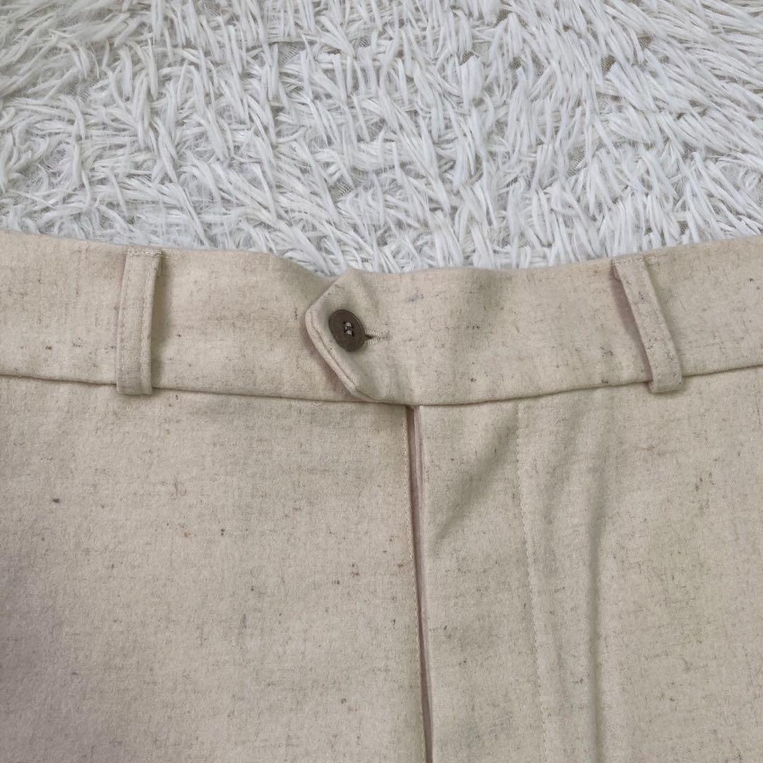 FRANKLEDER ウールパンツ ベージュ M カジュアル シンプル