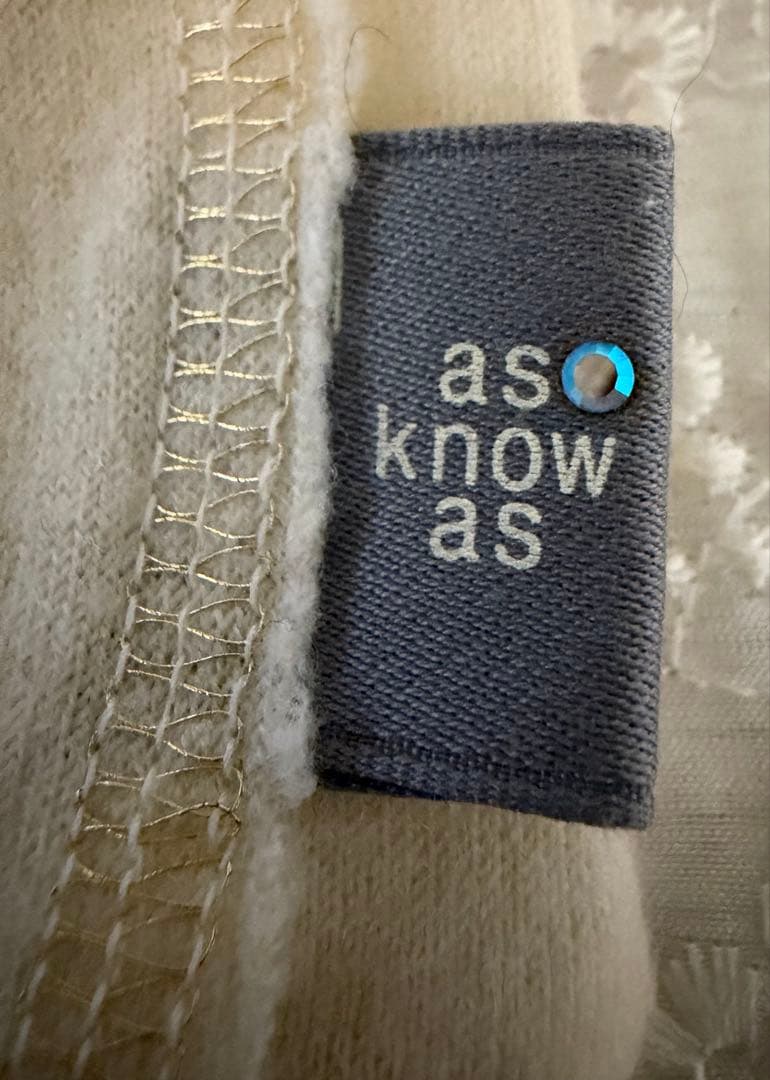 as know as de wan アズノウアズ　3点