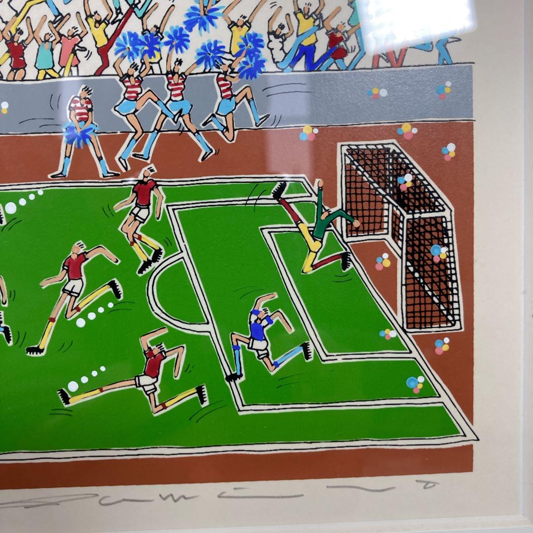 角谷泰人　サッカー シルクスクリーン　AP キックオフ　JAPAN 日本代表