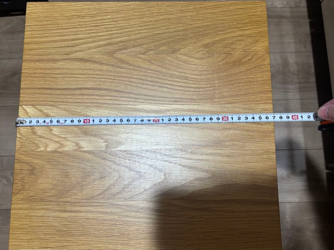 無印良品　サイドテーブル　オーク無垢材