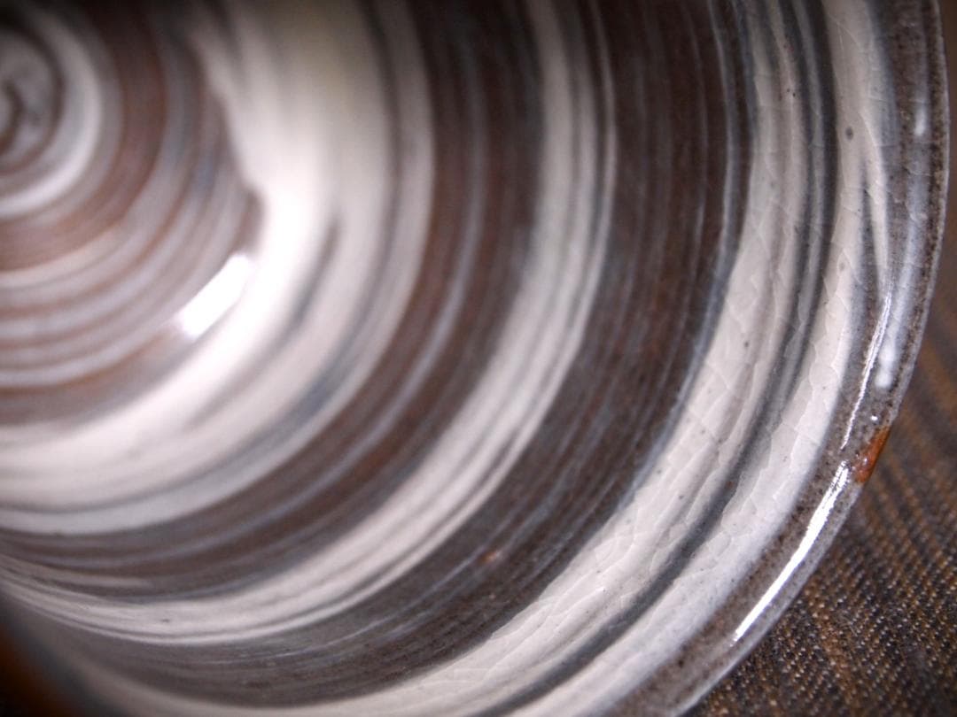 人気作家★中里隆【師：小山富士夫＆中里太郎右衛門】★唐津三島湯のみA★共箱