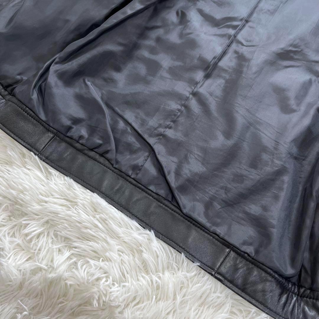 美品✨ラトルトラップ　シングルライダースジャケット　レザージャケット　羊革　M