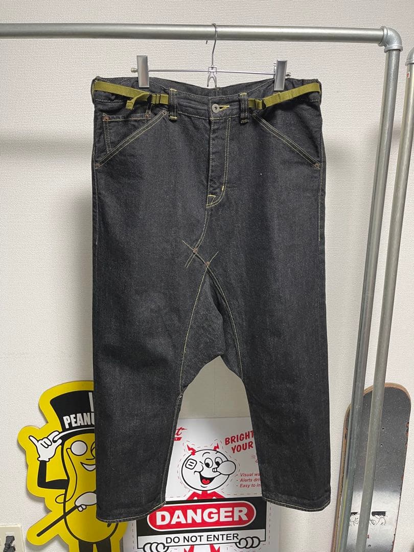 GANRYU ガンリュウ コムデギャルソン デニム サルエル パンツ　Sサイズ