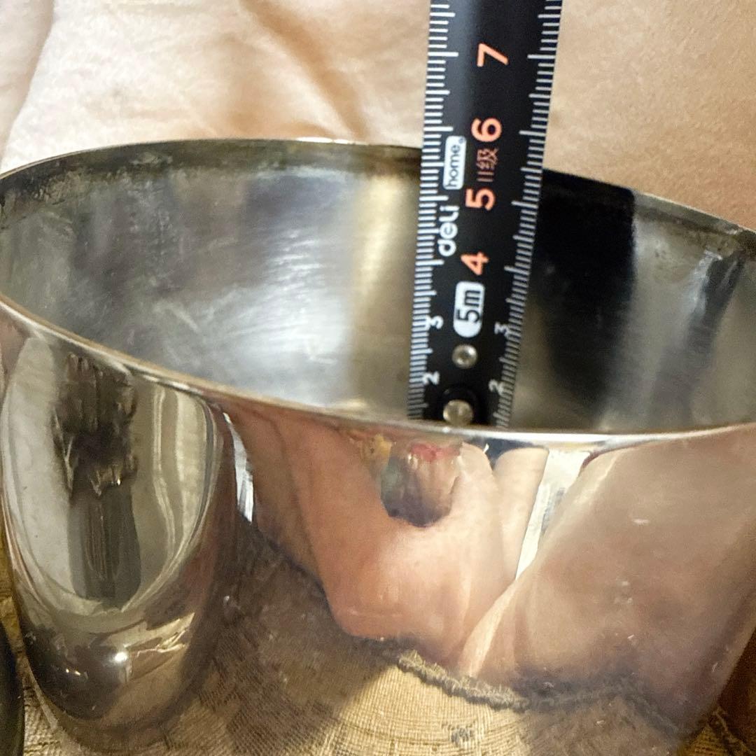 シルバープレート コットン入れ アクセサリーケース インテリア　アンティーク