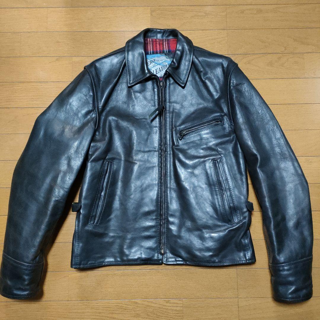 おでんです!　エアロレザー　ライダース　ハーフベルテッド