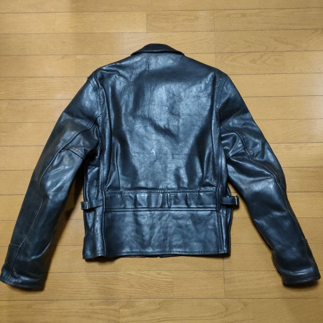 おでんです!　エアロレザー　ライダース　ハーフベルテッド