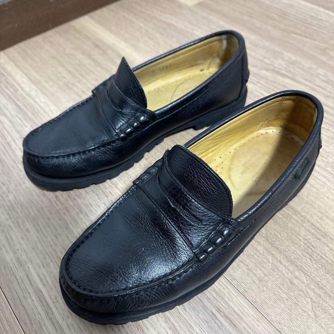 博士　UA別注 パラブーツ コロー レイド 黒 グレインレザーUK6