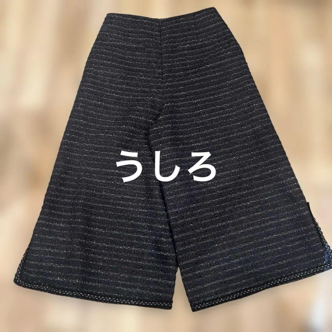 未使用タグ付【ボーダーズアットバルコニー】ツイード パンツ 38