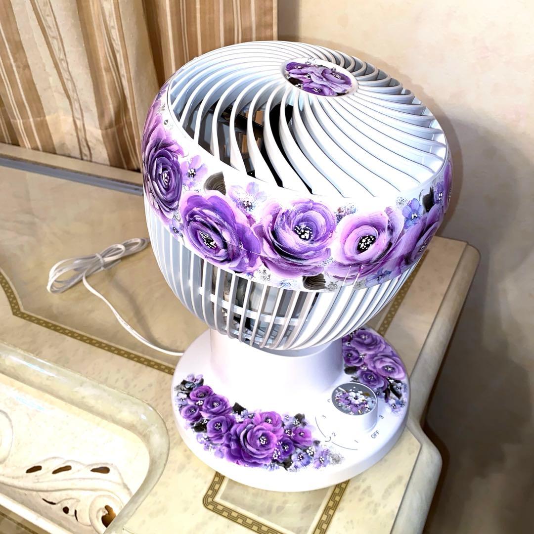 スマホポシェット　サーキュレーター　薔薇　手描き　トールペイント