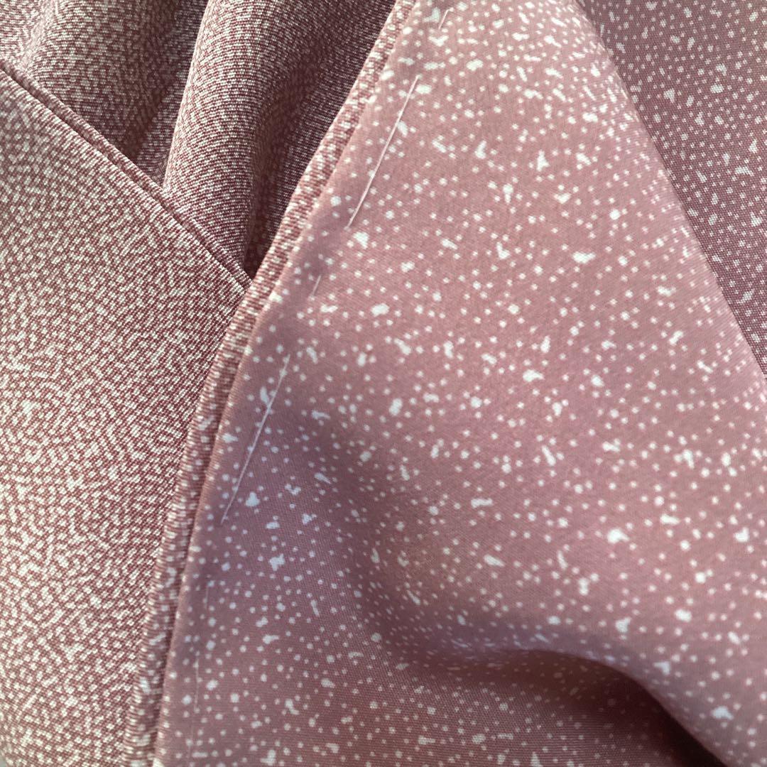 ほぼ未使用品　高級江戸小紋 手彫り作家名落款　共八掛　上品