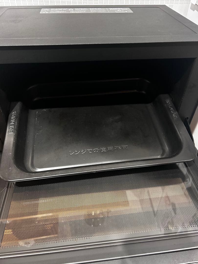 値下げ　BALMUDA オーブンレンジ　K04A-BK
