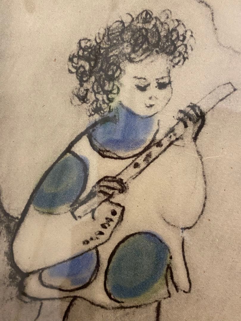 フジ子 ヘミング　パラダイス　楽園にて　直筆サイン　銅版画　エッチング