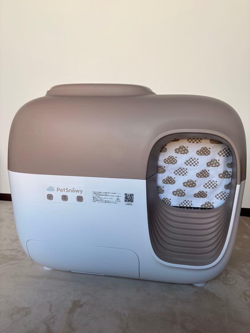 Pety 全自動猫トイレ Premium（消臭機能付）ブラウン