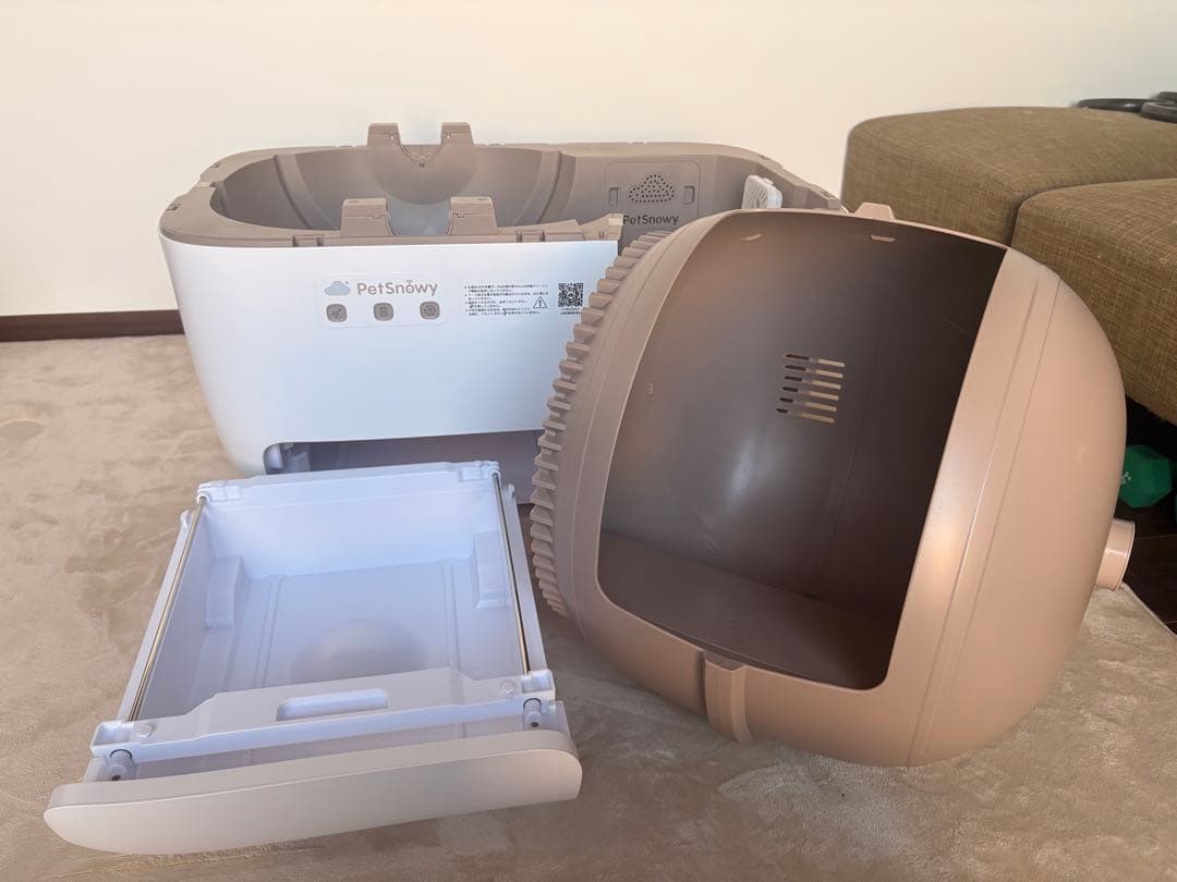 Pety 全自動猫トイレ Premium（消臭機能付）ブラウン